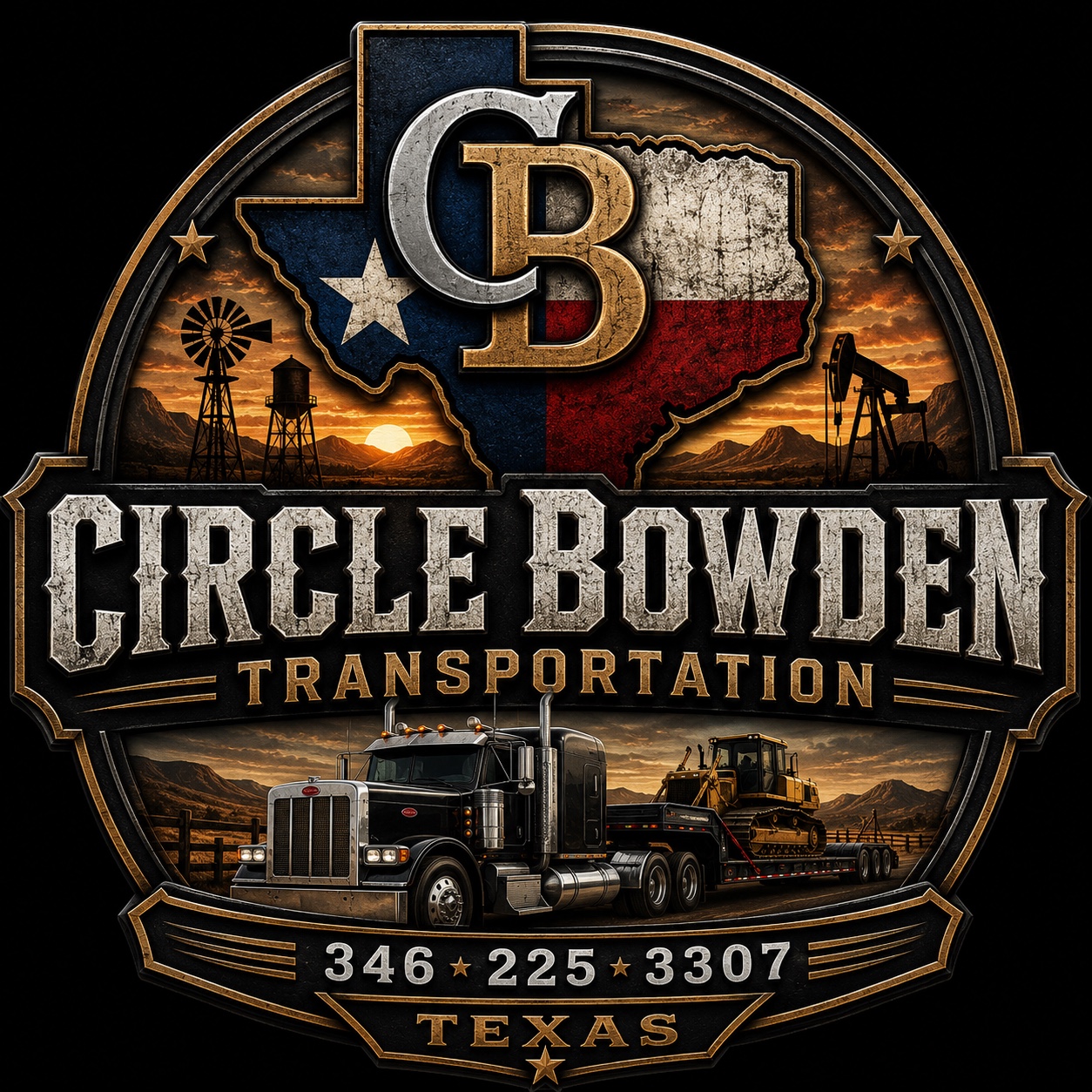 Circle Bowden Transportation logo